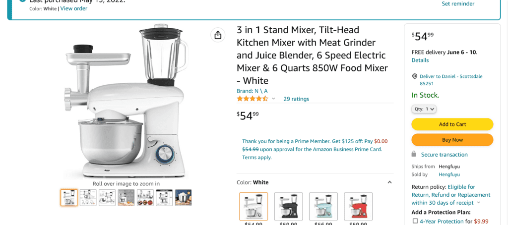 Amazon 3 in 1 Mixer
